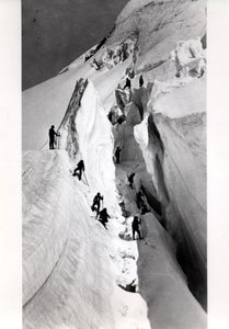 Scalatori che ascendono il Monte Bianco, c.1860